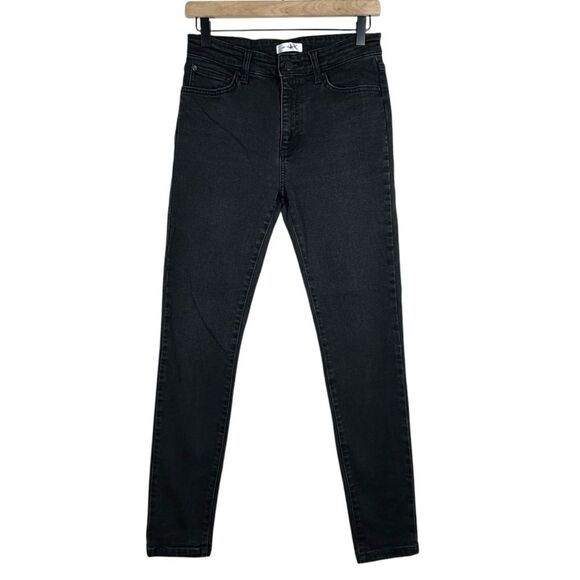 Anine Bing Jagger Skinny Jeans High Rise Black Stretch Denim  Size 28 - Picture 1 of 8